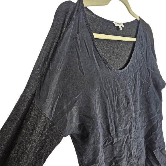 Wilfred Womens Silk Blouse Mixed Media Quiet Luxury Minimalist Size S Clean Girl - Picture 6 of 9